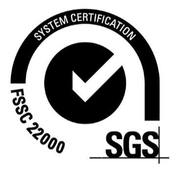 SGS system certification logo with FSSC 22000