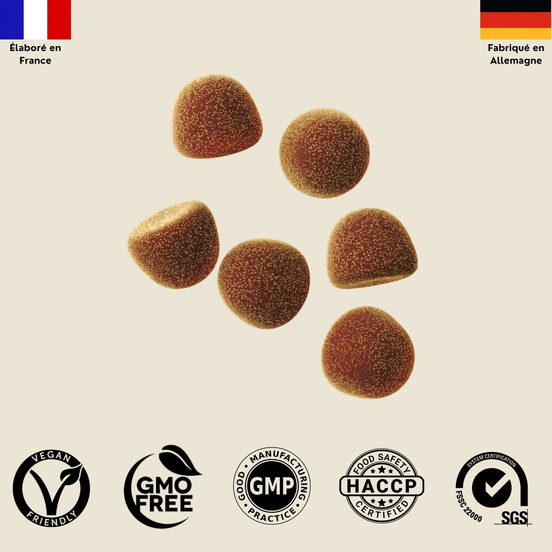 Turmeric gummies vegan au zinc, curcuma et gingembre Saenatree, saveur mangue, pour renforcer l’immunité